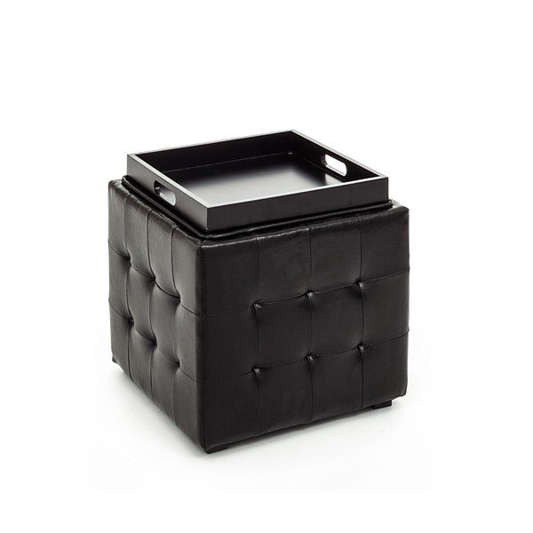 Case fekete puff tárolóhellyel - Tomasucci-image-1