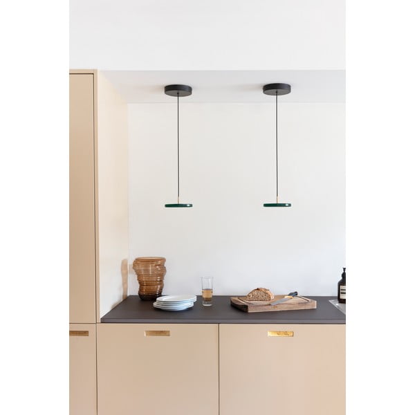 Sötétzöld LED függőlámpa fém búrával ø 15 cm Asteria Micro – UMAGE-image-1