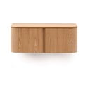 Natúr színű fali mosdó alatti szekrény kőrisfa dekorral 90x35 cm Salaya – Kave Home