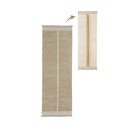 Bézs pamut futószőnyeg 80x230 cm Duetto Sage – Lorena Canals