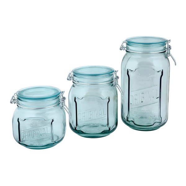 Original átlátszó edény fedéllel újrahasznosított üvegből, 1,9 l - Ego Dekor-image-2