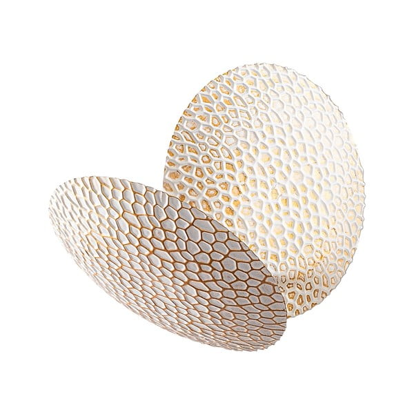 Fehér-aranyszínű LED fali lámpa ø 21 cm Yosma – Opviq lights-image-2