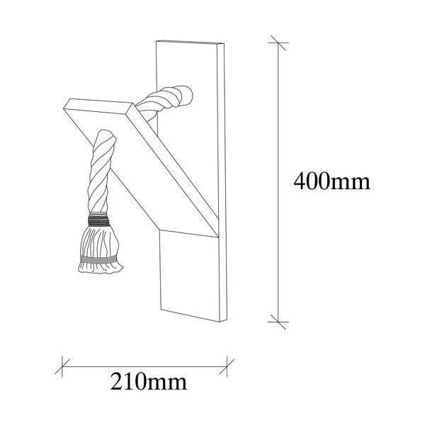Natúr színű fali lámpa Erebos – Opviq lights-image-4