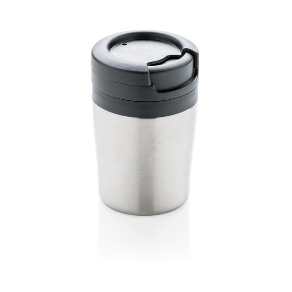 Coffee to Go ezüstszínű termo bögre, 160 ml - XD Design