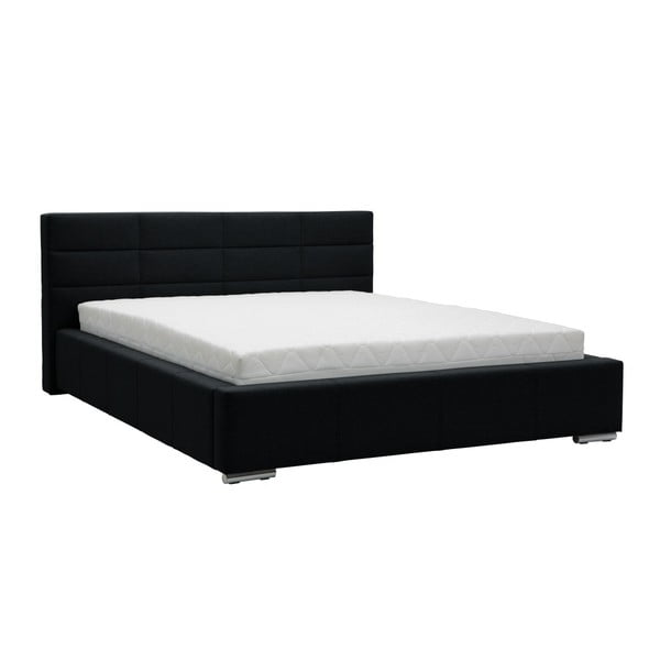 Reve fekete kétszemélyes ágy, 160 x 200 cm - Mazzini Beds