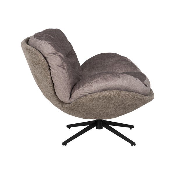 Bézs bársony fotel Comfo – Ixia-image-2