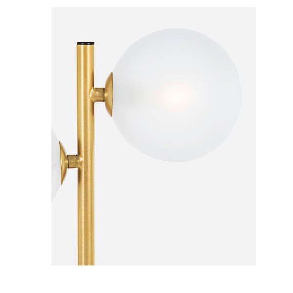 Aranyszínű acél asztali lámpa üveg búrával (magasság 54 cm) Balls – Bizzotto-image-3