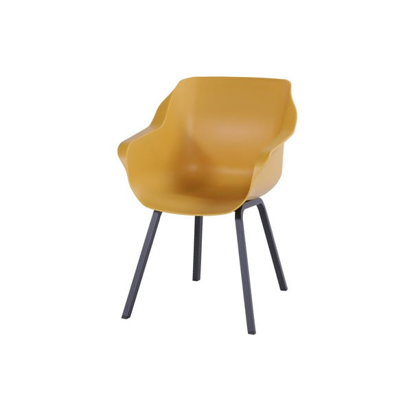 Okkersárga műanyag kerti szék szett 2 db-os Sophie Element – Hartman