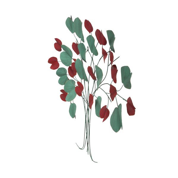 Tree piros-zöld fali dekoráció, 105 x 94 cm - Mauro Ferretti-image-2