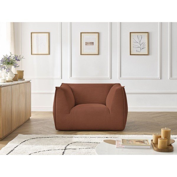 Narancssárga kordbársony fotel Giorgia – Bobochic Paris-image-4