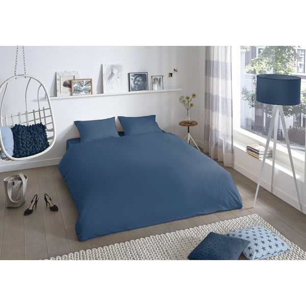 Universal kék kétszemélyes pamut ágyneműhuzat, 220 x 240 cm - Good Morning-image-1