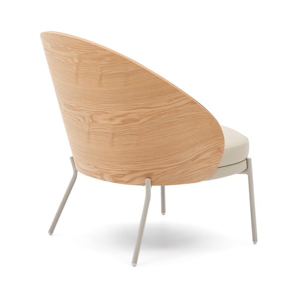 Bézs bőrutánzat fotel Eamy – Kave Home-image-4