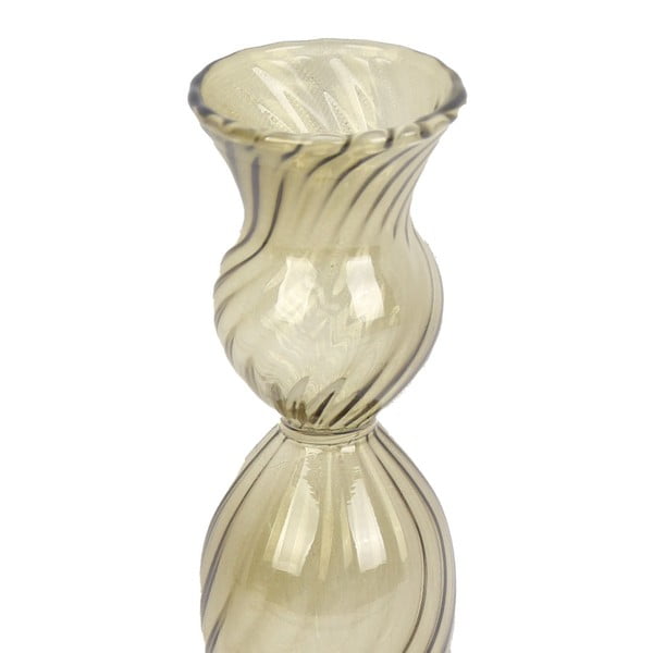 Swirl zöld üveg gyertyatartó, magasság 17 cm - PT LIVING-image-3