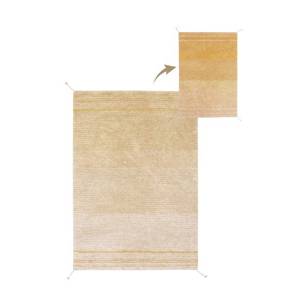 Okkersárga pamut szőnyeg 170x240 cm Twin Amber – Lorena Canals-image-3