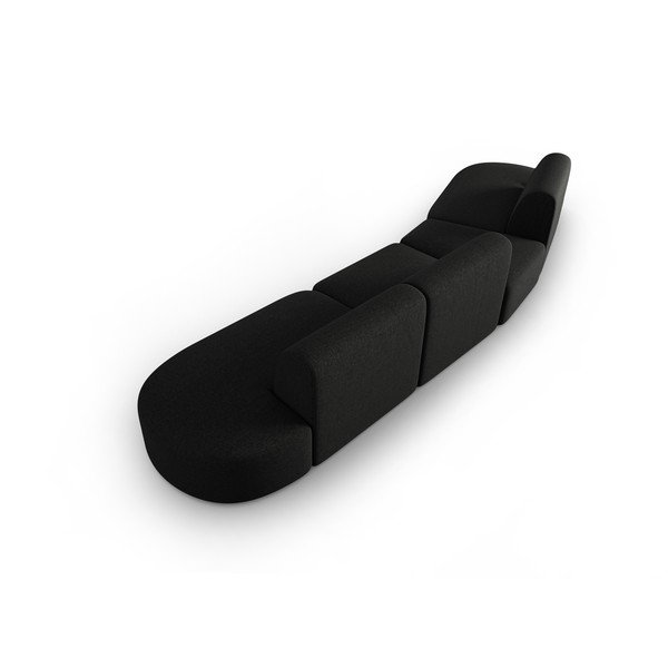 Fekete kanapé 412 cm Shane – Micadoni Home-image-3
