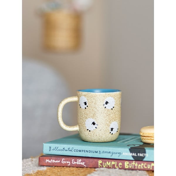 Bézs kőedény gyerek bögre 170 ml Dolly – Bloomingville Mini-image-1