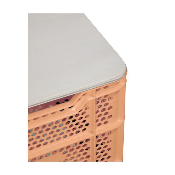 Eco narancssárga dohányzóasztal újrahasznosított műanyagból - Really Nice Things-image-1