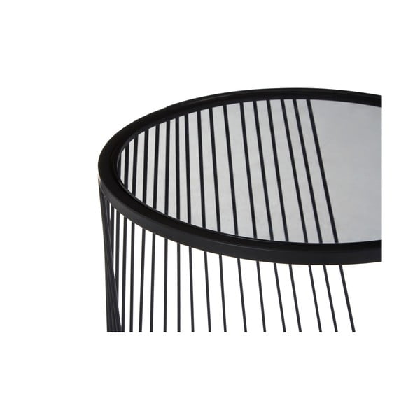 Kerek tárolóasztal szett üveg asztallappal  2 db-os Trento – Premier Housewares-image-4