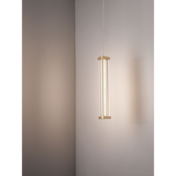 Matt aranyszínű fém LED dimmelhető függőlámpa akrilüveg búrával ø 6 cm Pheme – Nova Luce-image-2