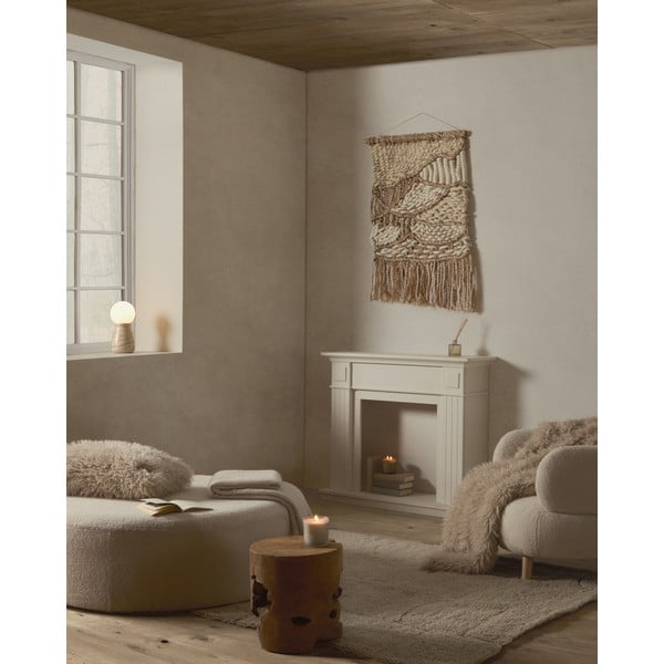 Bézs asztali lámpa (magasság 31,5 cm) Okeni – Kave Home-image-4