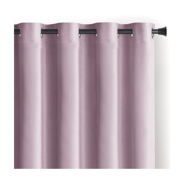 Világos rózsaszín bársony dimout (részleges sötétítő) függöny 140x245 cm Eyelets – Restilo