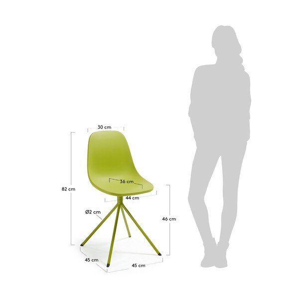 Mint 2 részes zöld étkezőszék szett - La Forma-image-3
