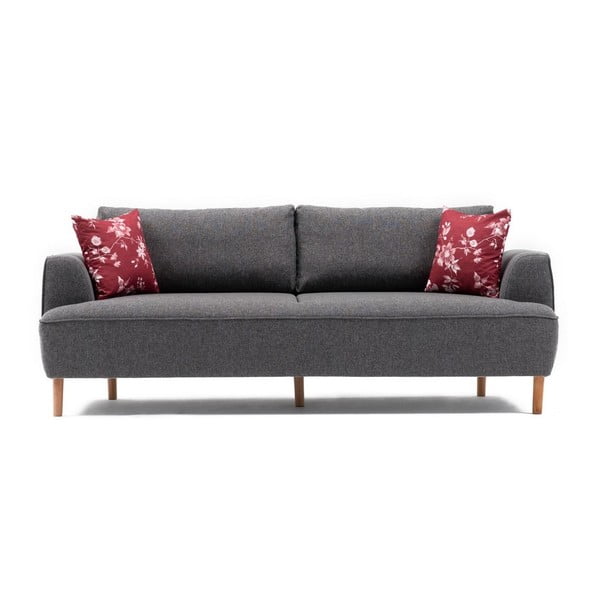 Felix sötétszürke háromszemélyes kanapé