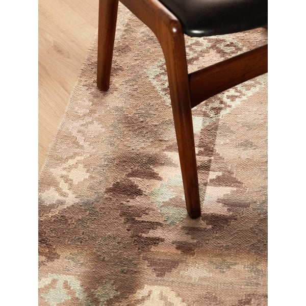 Világoskék-bézs kétoldalas kézi szövésű gyapjú futószőnyeg 60x190 cm Kamal Dune – Nouristan-image-3