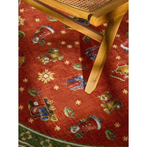 Piros-zöld kerek szőnyeg karácsonyi mintával ø 160 cm Toy's Delight Nostalgic Noel Red Green – Villeroy&Boch-image-2