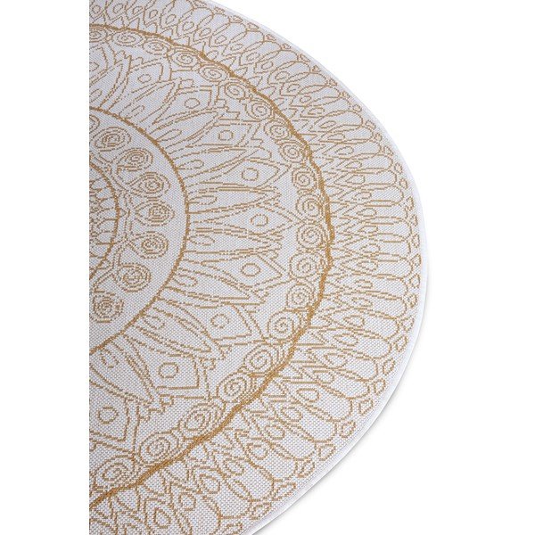 Krémszínű kerek szőnyeg ø 160 cm Spirit – Hanse Home-image-4