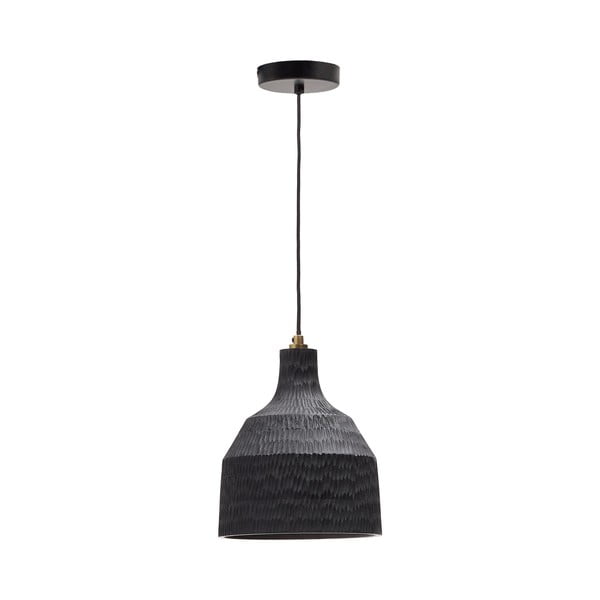 Fekete függőlámpa fa búrával ø 21 cm Amire – Kave Home