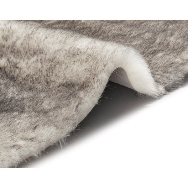 Uni Soft szürkésbarna műszőrme szőnyeg, 90 x 140 cm - Mint Rugs-image-1