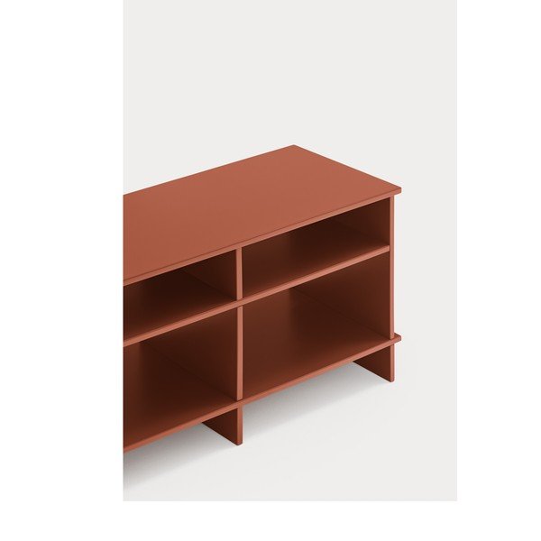 Téglavörös TV-állvány 180x50x40 cm Inari – Teulat-image-3