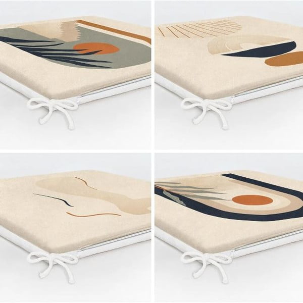 Székpárna szett 4 db-os 42x42 cm Illustrated Arch – Mila Home-image-3