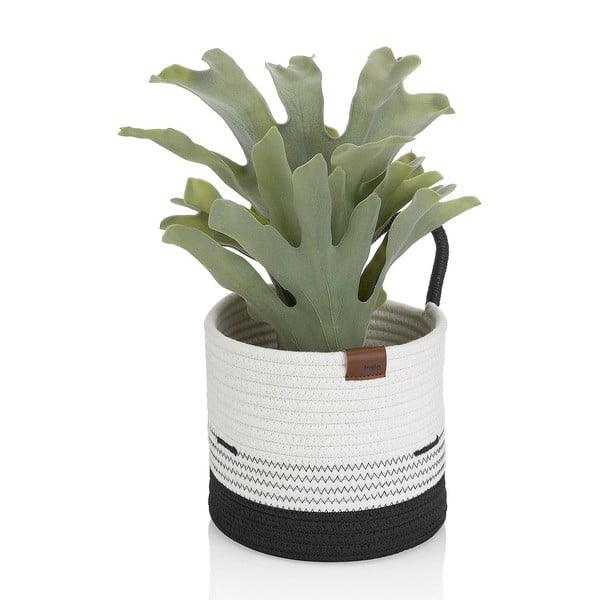 Hedda fehér-fekete tárolókosár, ø 20 cm - Kela-image-1