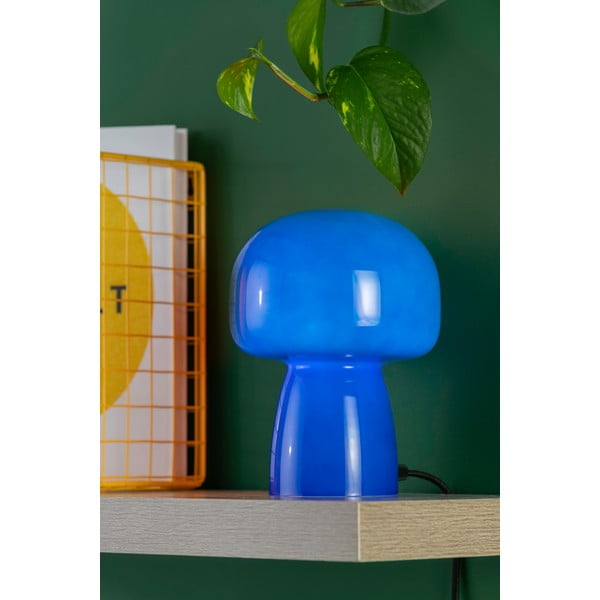 Kék asztali lámpa (magasság 20 cm) Fervor  – Leitmotiv-image-1