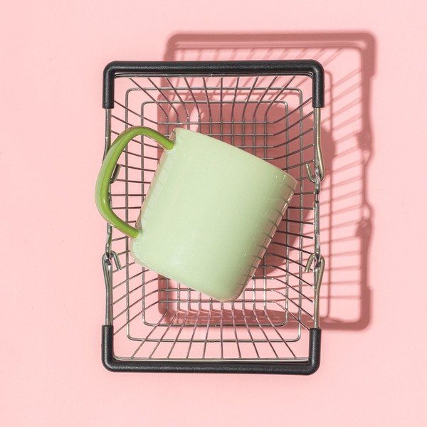 Zöld new bone china bögre 370 ml Mae – ONA-image-1
