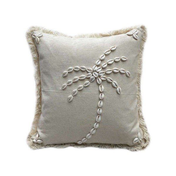 Pamut párnahuzat 43x43 cm Seashells – Mioli Decor