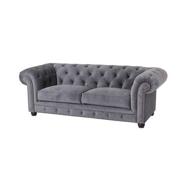 Orleans Velvet szürke kanapé, 216 cm - Max Winzer-image-3