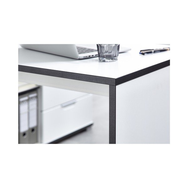 X fehér íróasztal fiókos tárolóasztallal - Germania-image-1