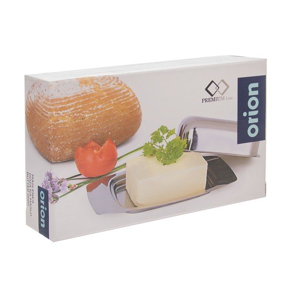 Ezüstszínű rozsdamentes acél vajtartó – Orion-image-3