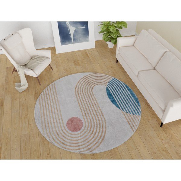 Mosható kerek szőnyeg ø 120 cm Yuvarlak – Vitaus-image-1
