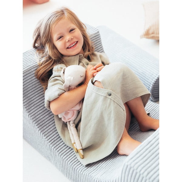 Mentazöld kordbársony habszivacs játszótér 3 db-os magasság 37 cm 75x49 cm Rainbow Montessori – Wigiwama-image-4