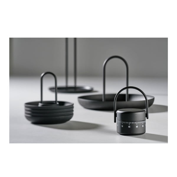 Singles fekete konyhai analóg időmérő - Zone-image-1