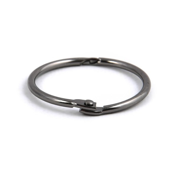 Matt fekete zuhanyfüggöny karika szett 12 db-os Ringo Small – Spirella-image-4