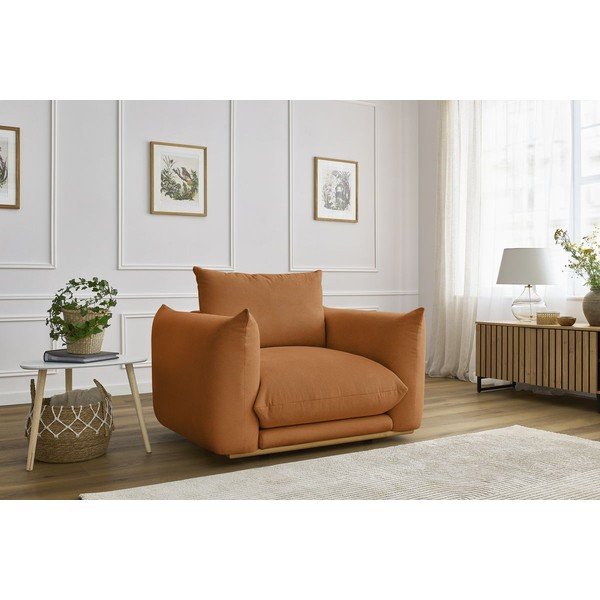 Narancssárga fotel Ernest – Bobochic Paris-image-1