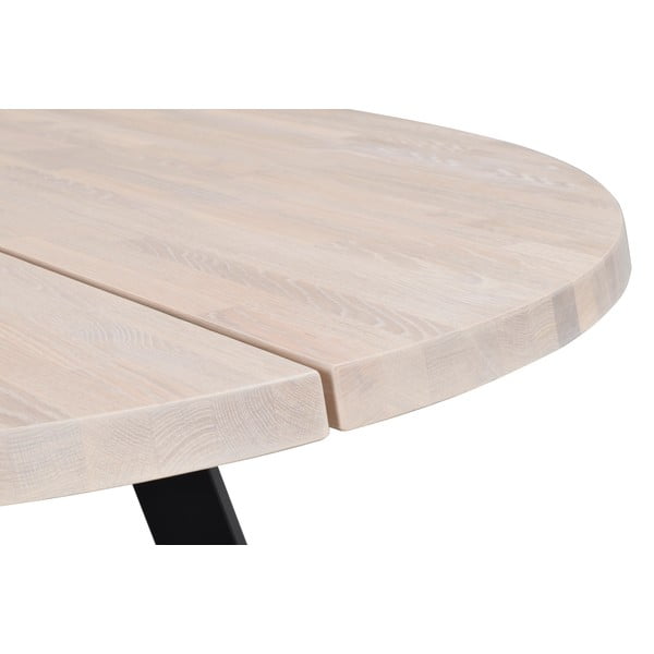 Freddie kerek étkezőasztal fehérített tölgyfából, ø 160 cm - Rowico-image-3