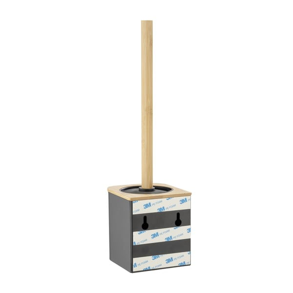 Fekete öntapadós bambusz WC-kefe Bambusa – Wenko-image-2