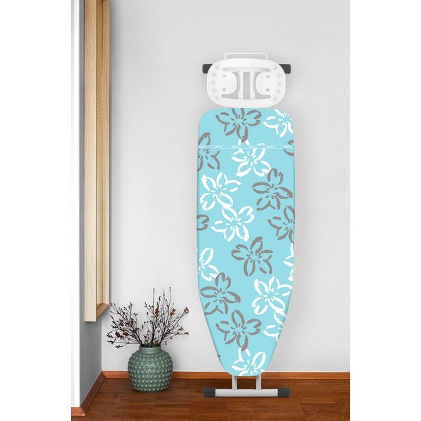 Flowers M kék pamuthuzat a vasalódeszkához - Wenko-image-1