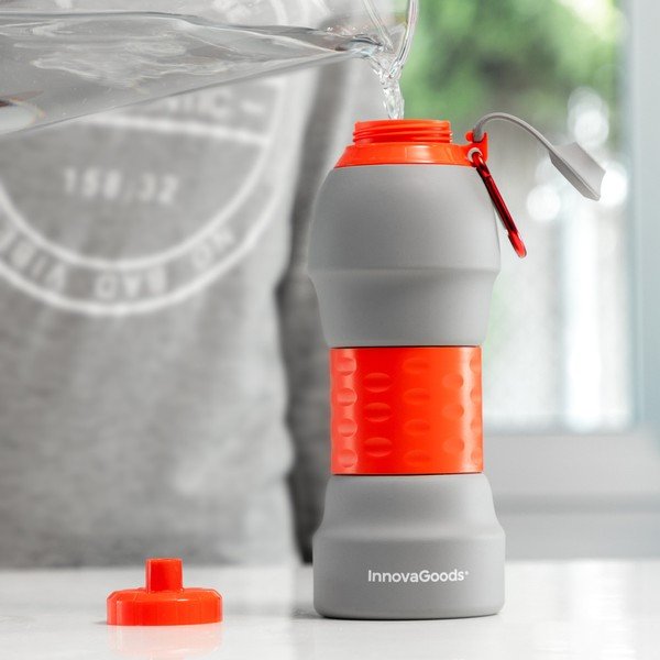 Összecsukható szilikon kulacs, 580 ml - InnovaGoods-image-1